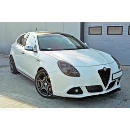 Накладка сплиттер на передний бампер на Alfa Romeo Giulietta